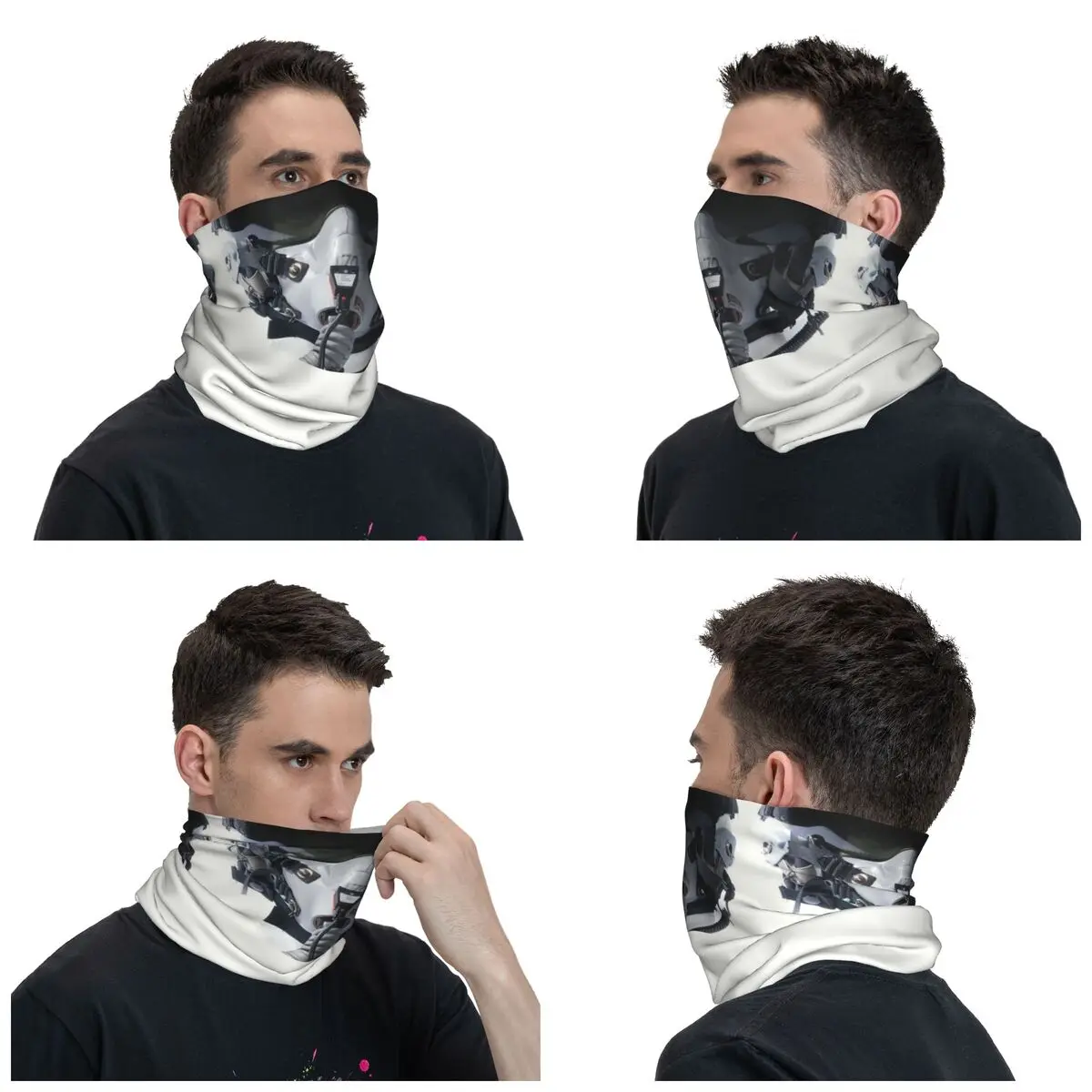 Fighter Pilot Helmet Winter Headband Neck Warmer Men Women Hiking Camping Tube Scarf Modern New Warfare Face Bandana Gaiter