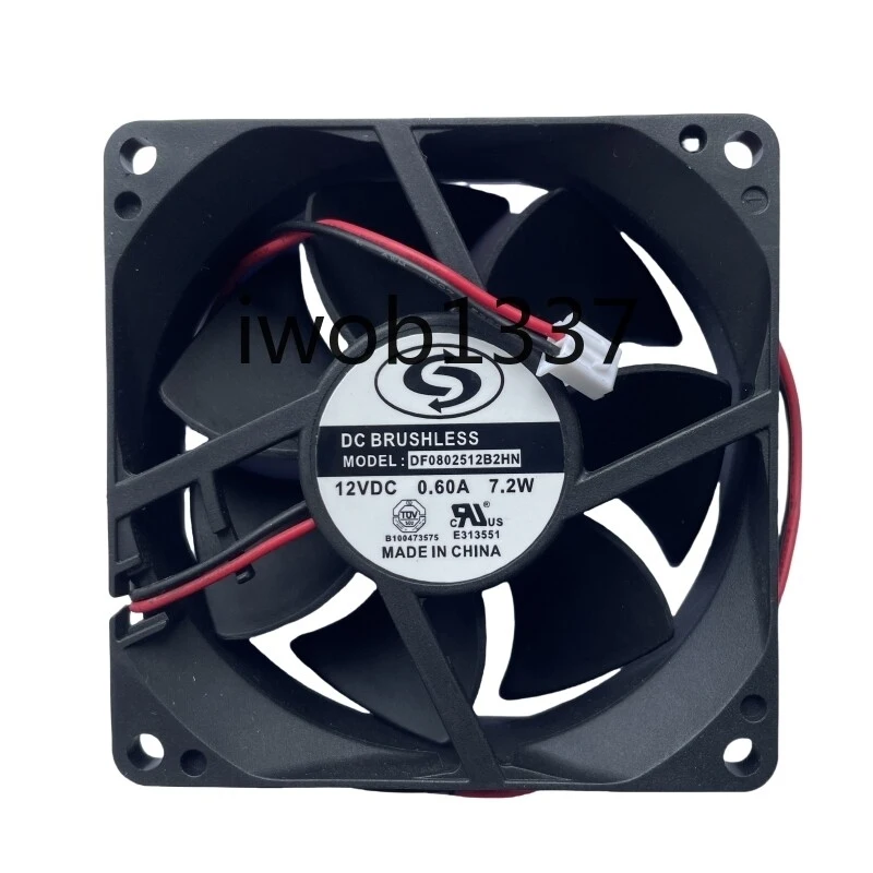 

Новинка для DF0802512B2HN DC12V 0.60A 7.2W 2-контактный вентилятор охлаждения