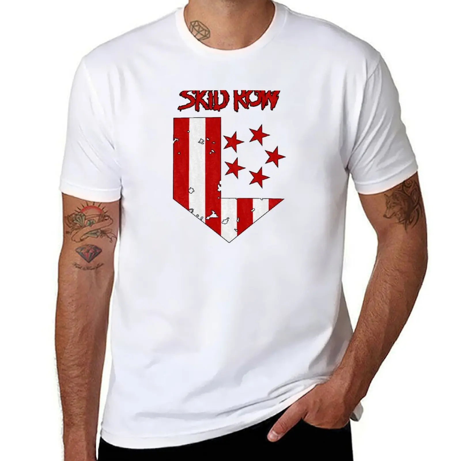 

skid row merch T-Shirt mens graphic t shirts cotton t shirt man anime t shirts oversize T-Shirt