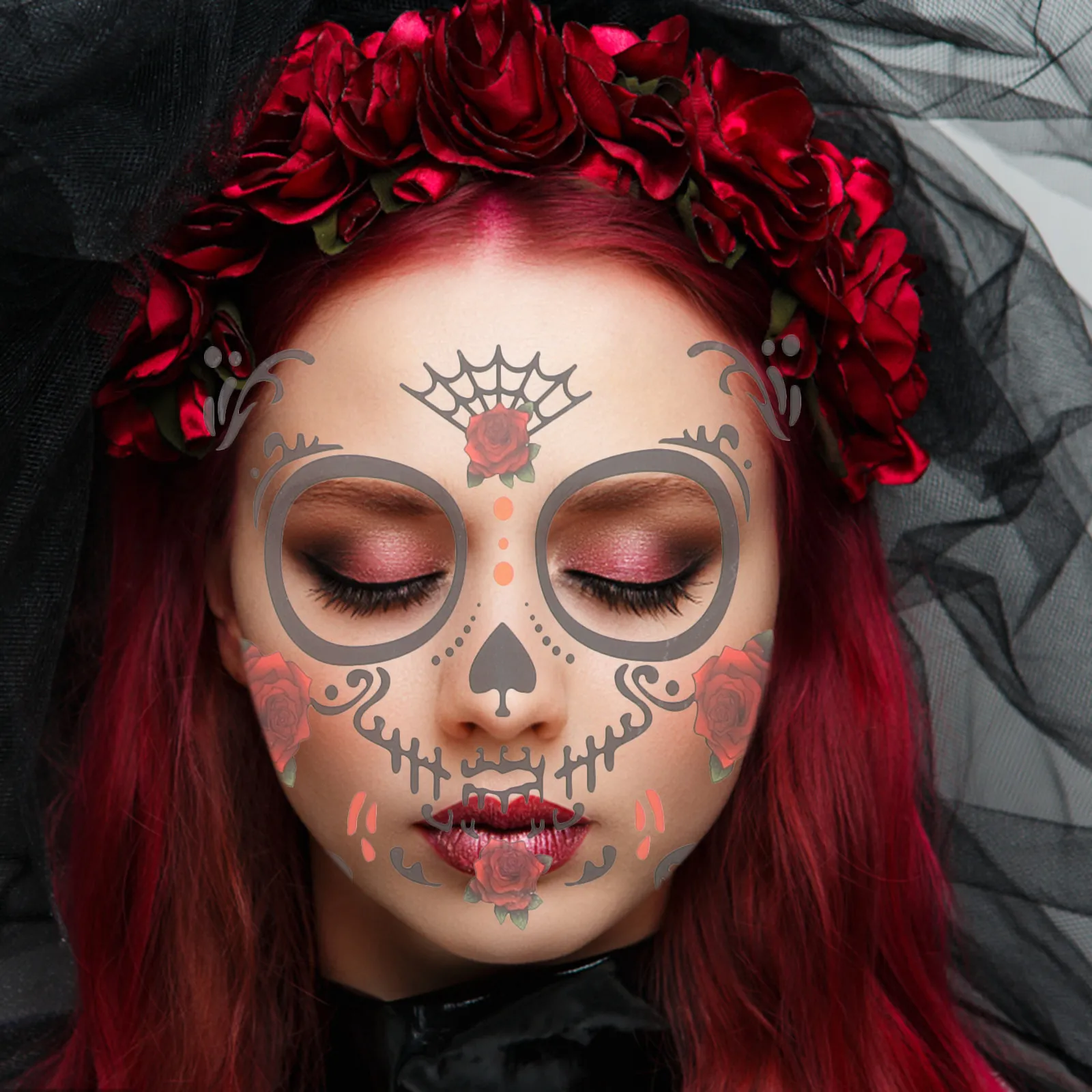 8-folhas-de-adesivos-faciais-para-fantasia-maquiagem-para-os-olhos-dia-dos-mortos-halloween