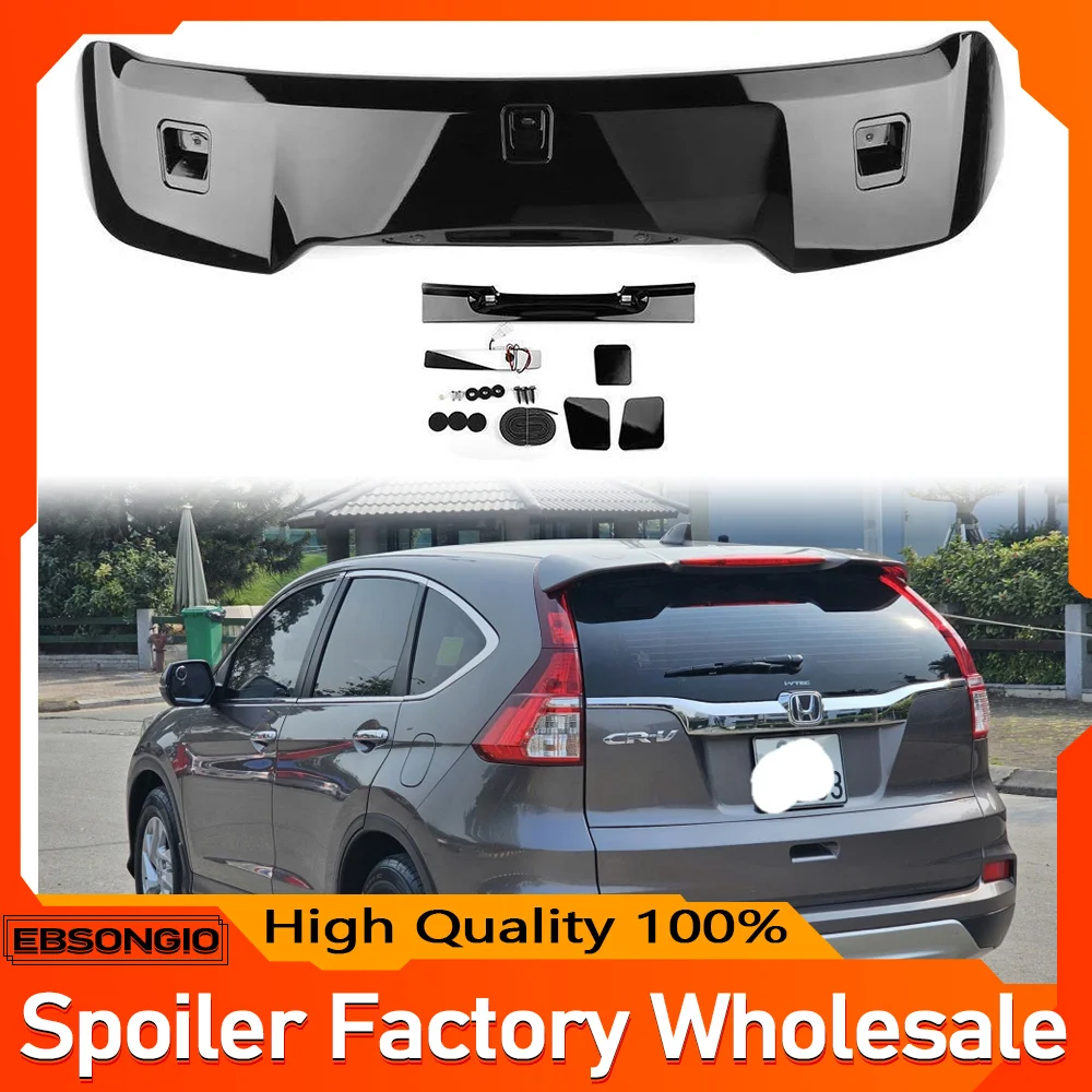 Car Accessories Exterior ABS Plastic With Light Position Rear Roof  Spoiler Wing Fit For Honda CRV CR-V 2012 2013 2014 2015 2016