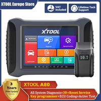 XTOOL A80 H6 Automotive Scanner All System Car Diagnostic Tool OBD Bluetooth Bidirectional Scan ECU Coding 9 Reset Key Programer