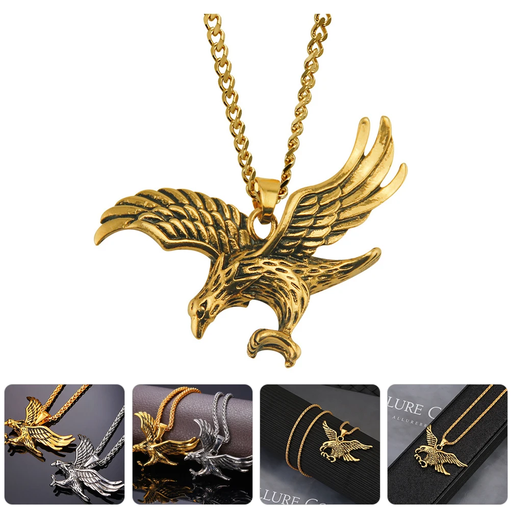 

Stainless Necklace for Men Golden Color Pendant Chain Boys Jewelry Cool Gift Idea Mens Chains Hip Hop Style