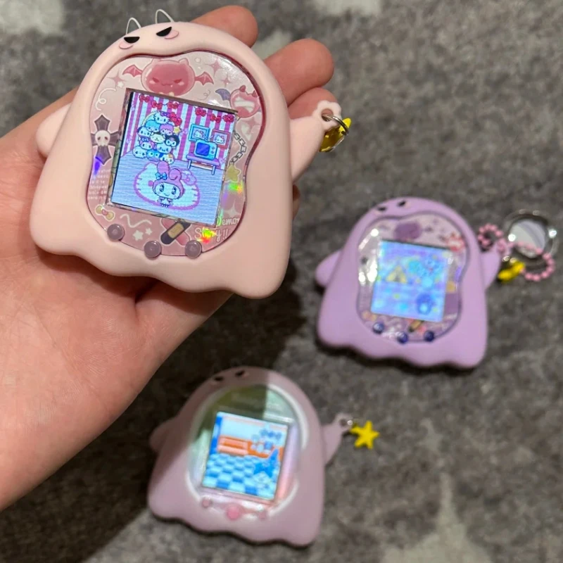 

Лидер продаж Tamagotchi Uni электронный питомец маленький дьявол силиконовый защитный чехол фиолетовый розовый сменный аксессуар игрушка для девочки в подарок