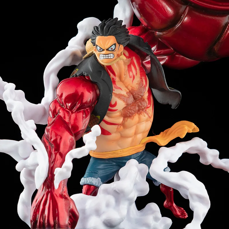 22cm uma peça quarta engrenagem luffy grande saru rei arma punho grande luffy figura de ação modelo estátua pvc boneca coleção brinquedos presentes