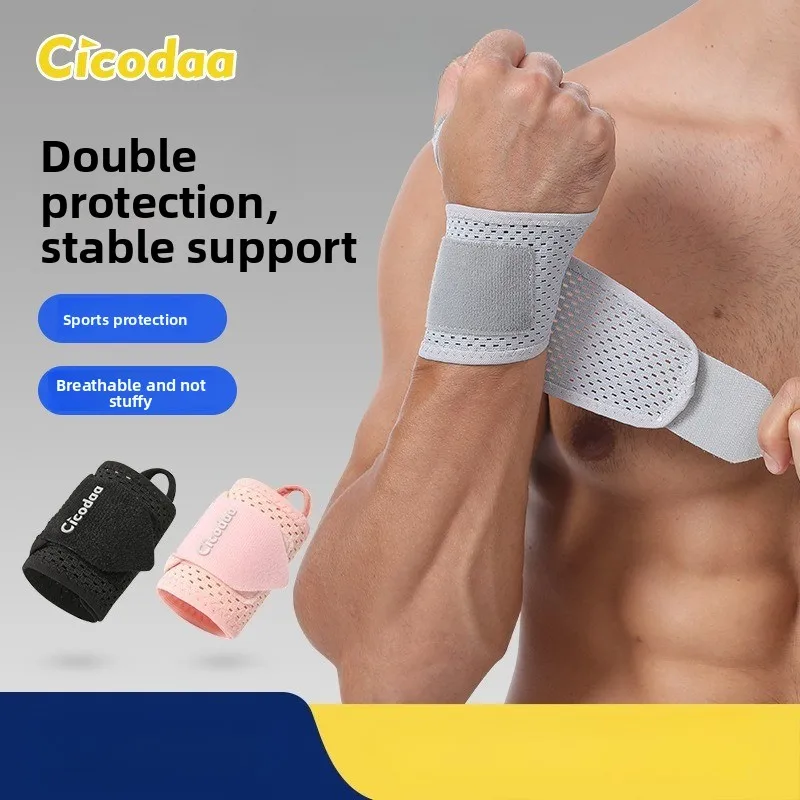 

Fitness Bracer Elastic Pressurized Stable Wrist Thin Breathable Badminton Tennis Wrap Sports Strap Wrist Guard