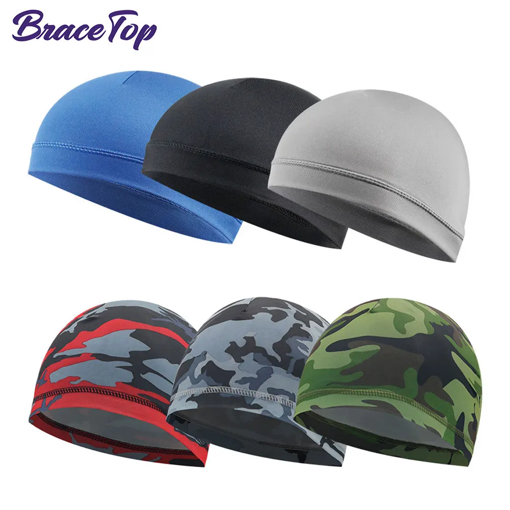 Czapka kolarska Quick Dry Anti-UV Sportowa czapka chłodząca Czaszka Czapka kasku Czapka przeciwpotna do roweru MTB na zewnątrz Czapka do biegania dla mężczyzn i kobiet