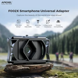 APEXEL Upgraded Smartphone Adapter For Telescope Universal Phone Clip Easy Operation Phone Monoculars Holder