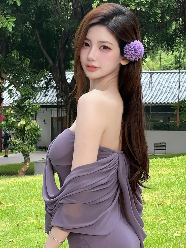 فساتين نسائية للزواج بأكمام قصيرة للاحتفال بعيد الميلاد وحفلات العيد وحفلات الولائم وحفلات الاستقبال وحفلات السهرة والسجادة الحمراء المثير #5