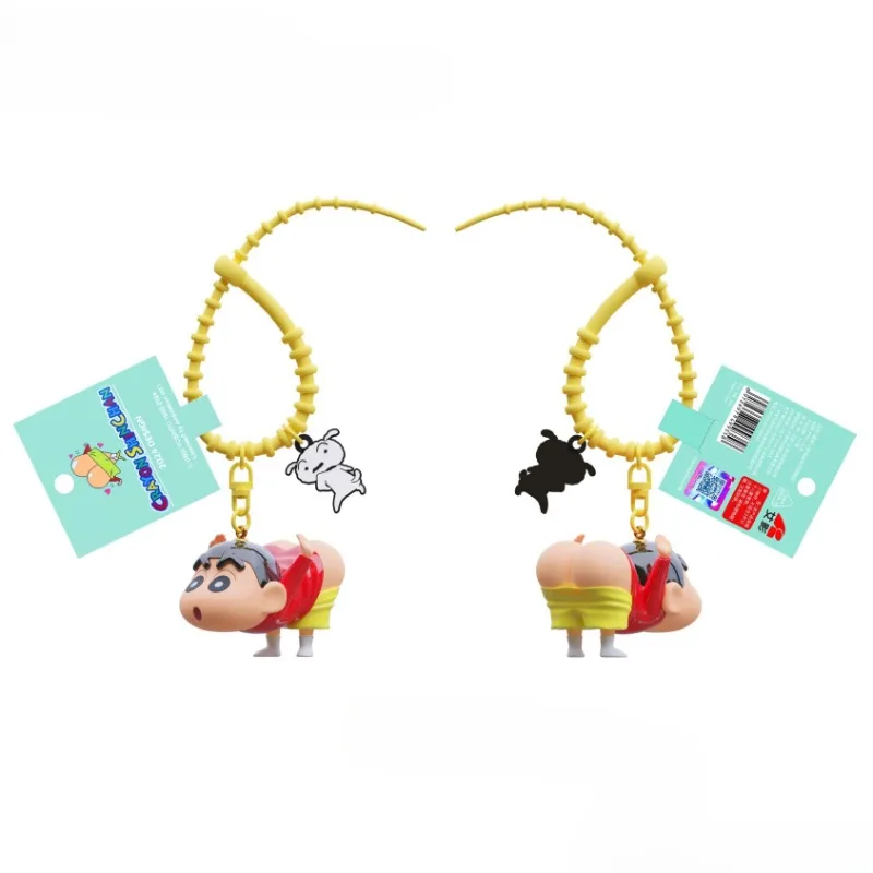 Crayon Shin-chan sleutelhanger rugzak hanger sleutelhanger creatief eigenzinnig speelgoed cartoon schattig autosleutelhanger charmes sleutelhouder jongen geschenken