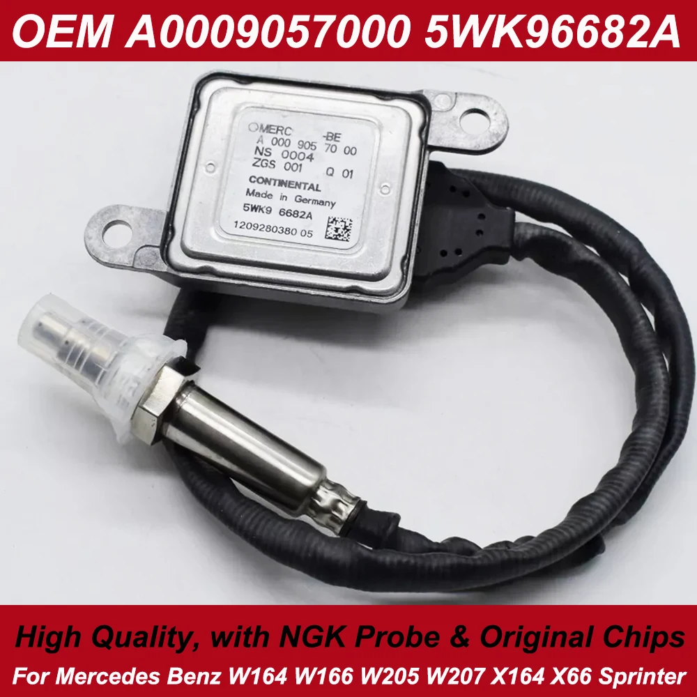 

New Nitrogen Oxide Sensor Nox Sensor OEM A0009057000 5WK96682A for Mercedes-Benz W166 W172 W205 W221 W251 W212 X164 X66 Sprinter