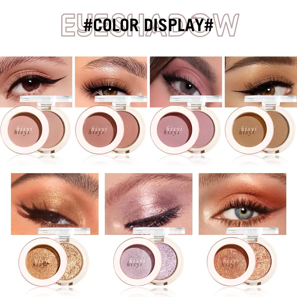 Fard à paupières scintillant, mat et paillettes, simple, mélange à pigments élevés, facile pour les yeux et le visage, multi-apparence, longue durée, imperméable, Noël et hiver