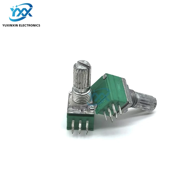 5 قطعة RK097G مقياس الجهد المزدوج B5K/B10K/B20K/B50K/B100K ، 6-Pin مختومة مضخم الصوت الجهد مع غسالات صواميل رمح