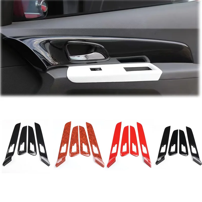 

For Chevrolet Cruze 2009-2013 2015 ABS Black Car Inner Door Handle Cover Door Bowl Frame Trim Sticker Interior Accessories