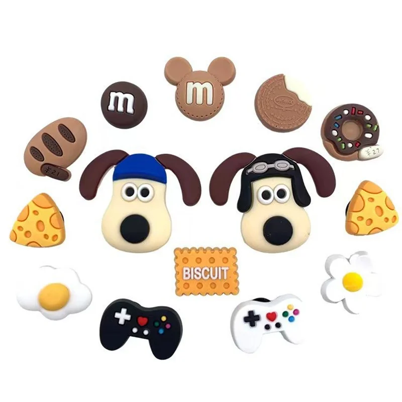 

1 Set Cute Dogs Shoes Accessories Boys Girls Sandals Garden Shoe Buckle Decorations Fit Charm