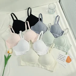 Bras Cozy Bralettes Seamless Ultra Thin Wiereless Lingerie Women Students Fixed Cup Push Up Underwear Soutien Gorges Bralette