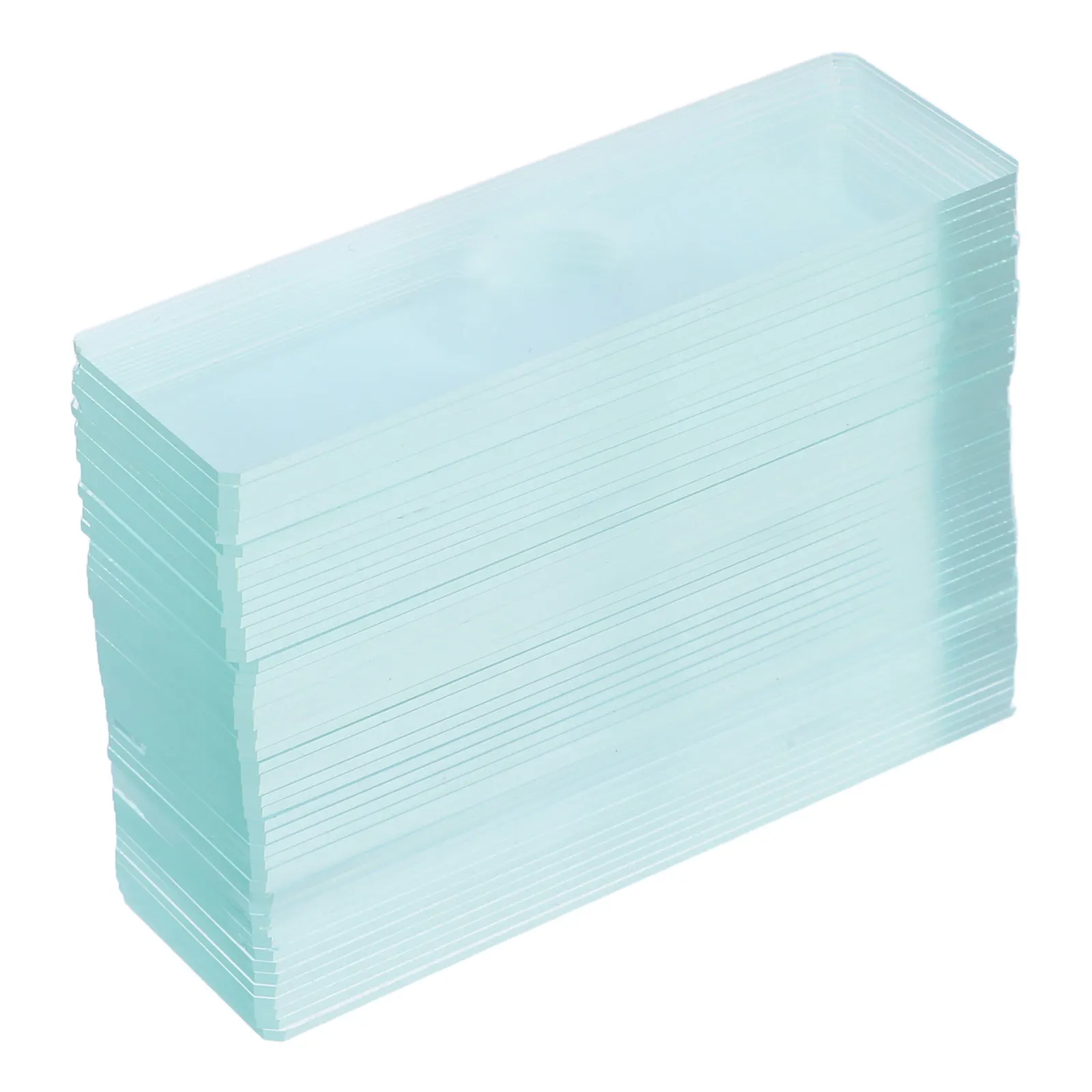 50 Pcs Blank Microscope Slides Glass for Laboratory Concave Aquatic Specimens Microscopes