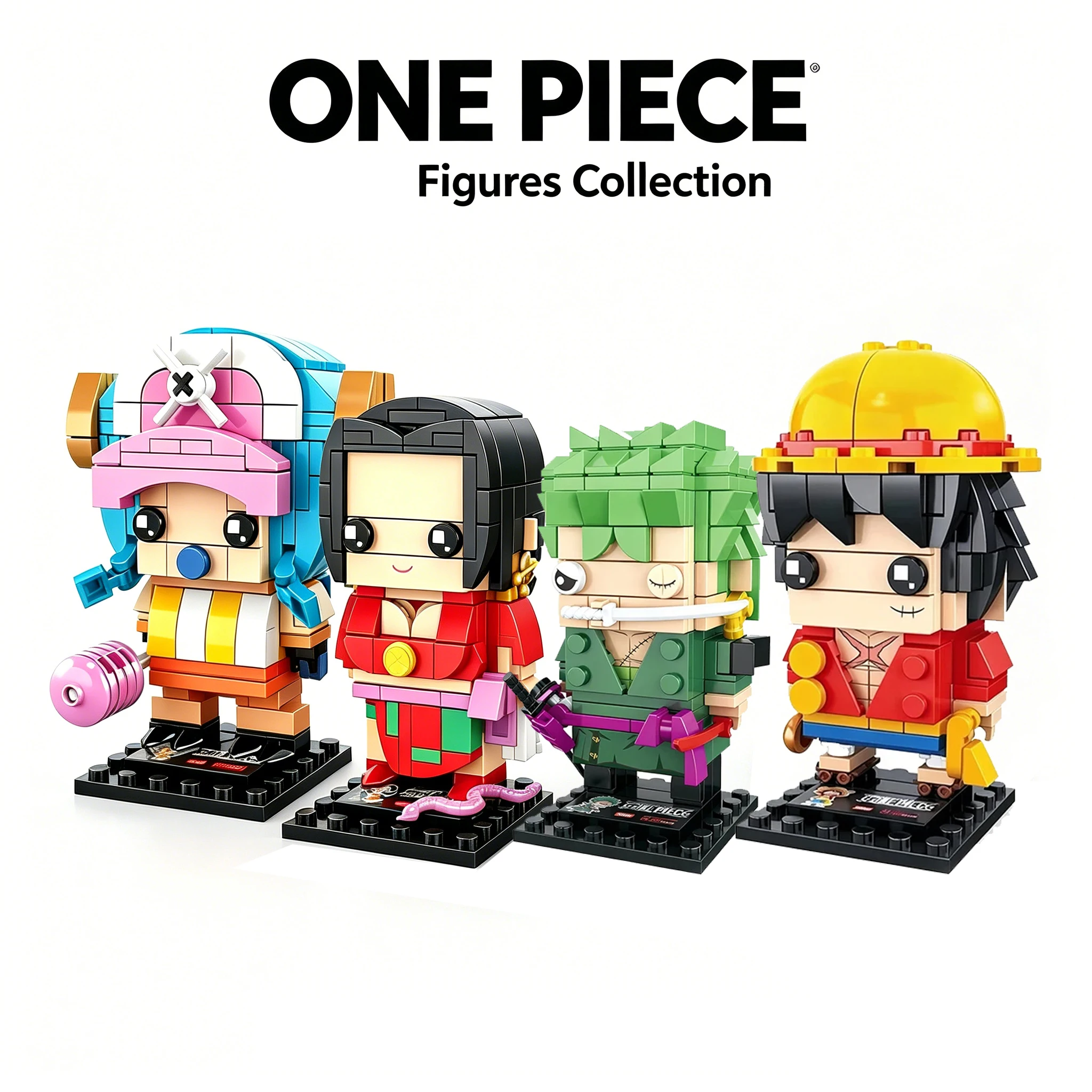 

Новые фигурки аниме One Piece: Луффи, Боа Хэнкок, Чоппер, Зоро. Совместимые строительные блоки, игрушки для детей и взрослых, подарки, конструкторы.
