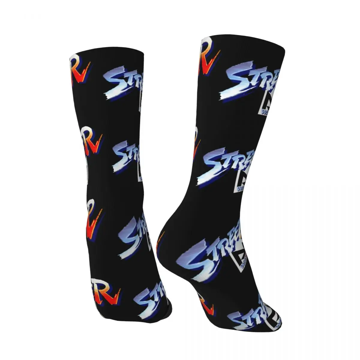 Hip Hop Retro Sign Crazy Men's compression Socks Unisex S-Street Fighter Harajuku Pattern Printed Funny Novelty Happy Crew