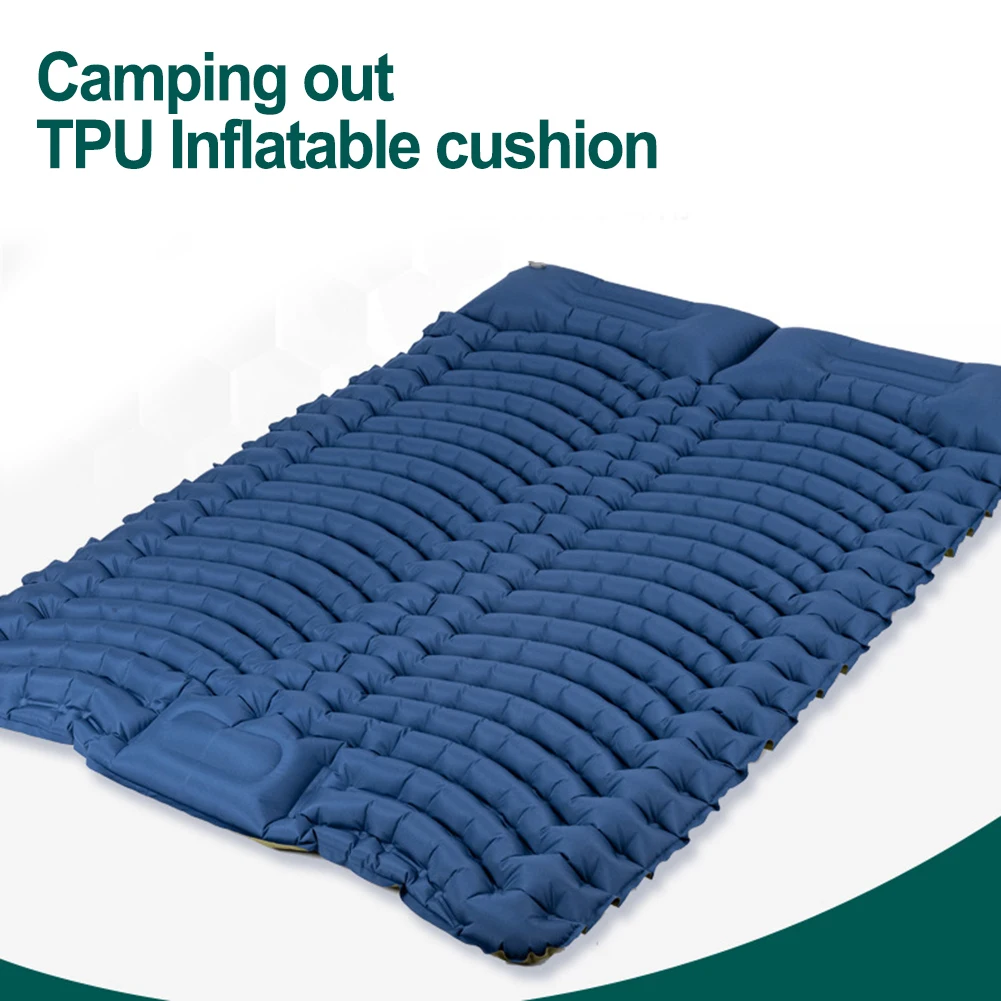 

Foot Pump Mattress Camping Mattress Body Mapping Technology Lightweight Construction Double Air Mattress For Camping