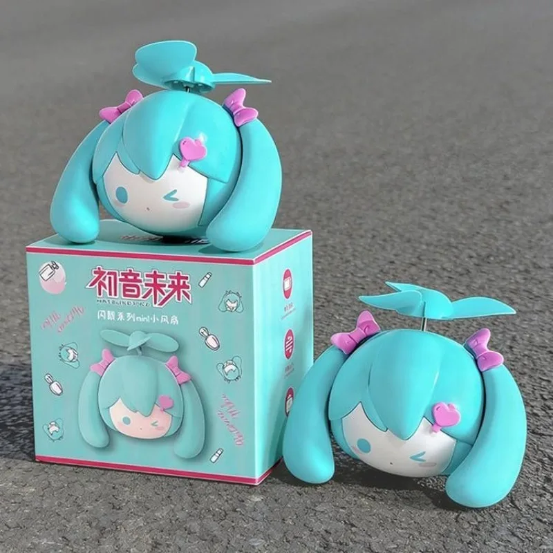 

Hatsune Miku Fan Cute Cartoon Creativity Portable Handheld Fan Summer New Student Class Dormitory Super Strong USB Charge Fan