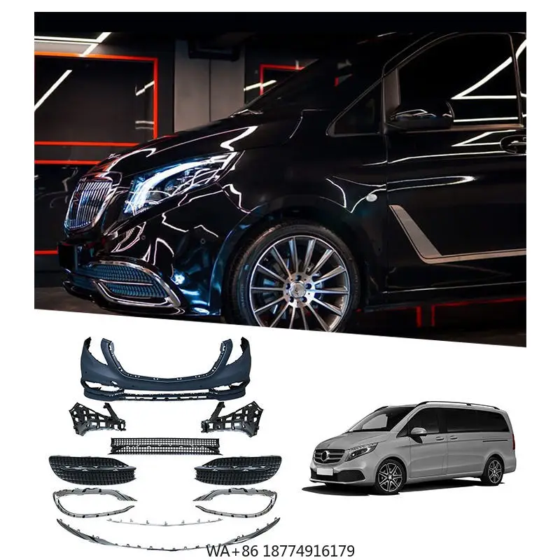 

Автоаксессуары: Комплект обвесов (передний и задний бамперы, задний диффузор) из ПП-материала (грунтованный) для V-Class W447 W448