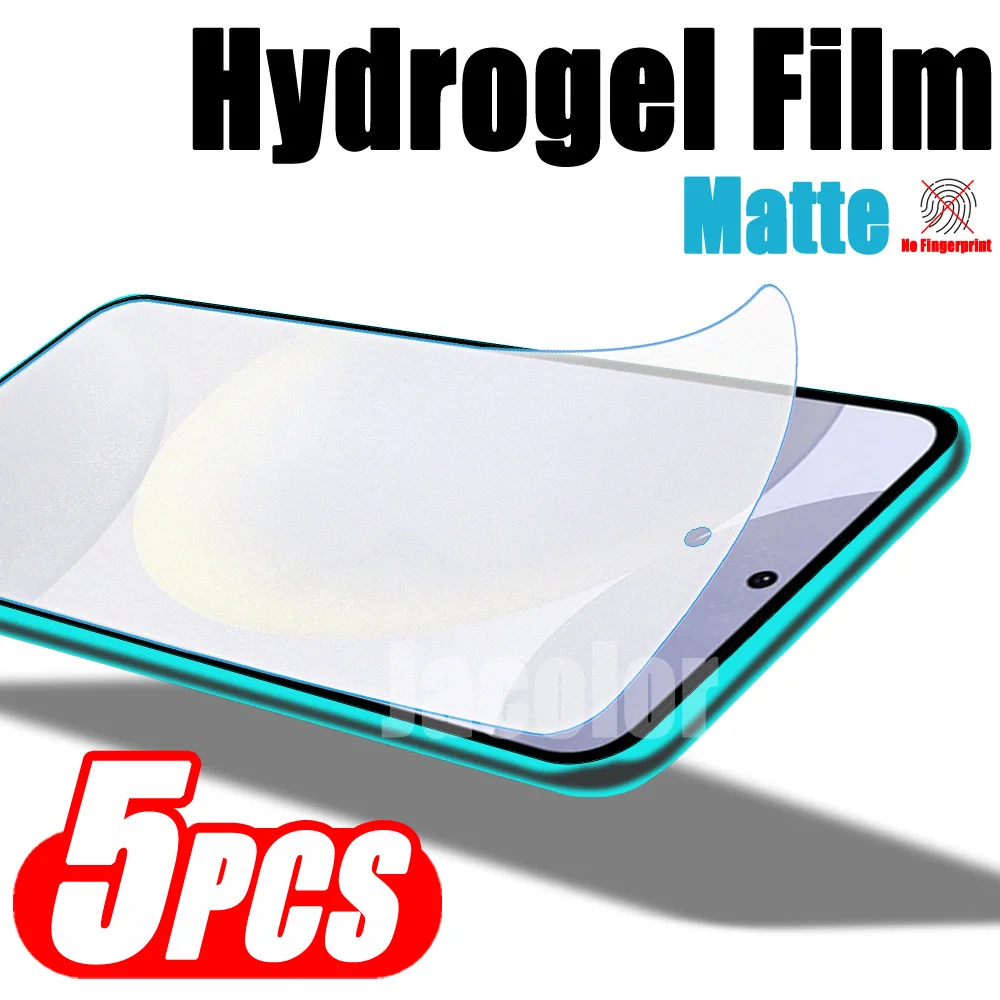 5PCS Matte Hydrogel Film For Samsung Galaxy S24 S23 FE S22 Ultra Plus 5G S 24 23 24Ultra 23Ultra 22 Protection Screen Protecor