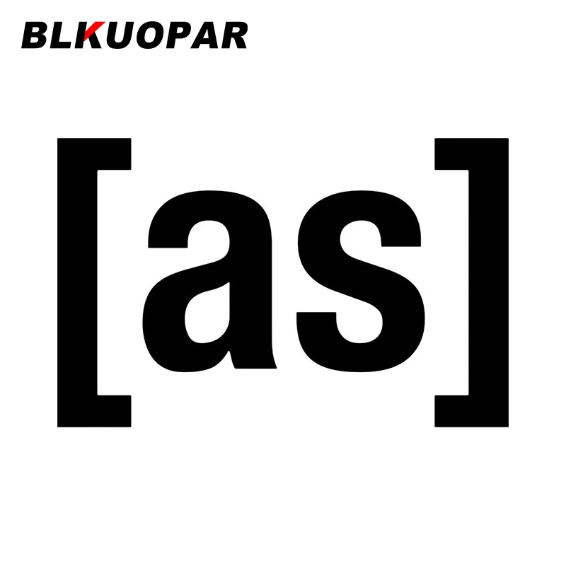 

BLKUOPAR As Car Sticker Waterproof Scratch-Proof Creative Die Cut Sunscreen Funny Fashionable Waterproof Personality Car Styling