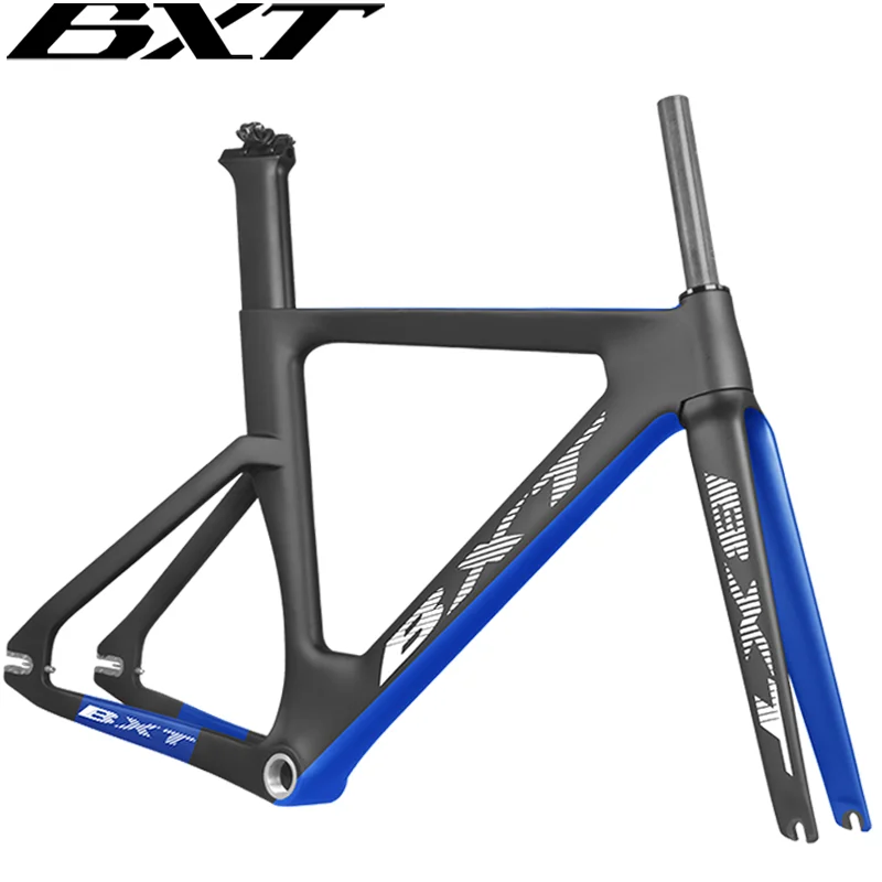 700C Track Bike Frame Full Carbon Frame Track Bicycle Frame Set Carbon Fixed Gear Track Racing Bicycle Frame BXT 045 Bike