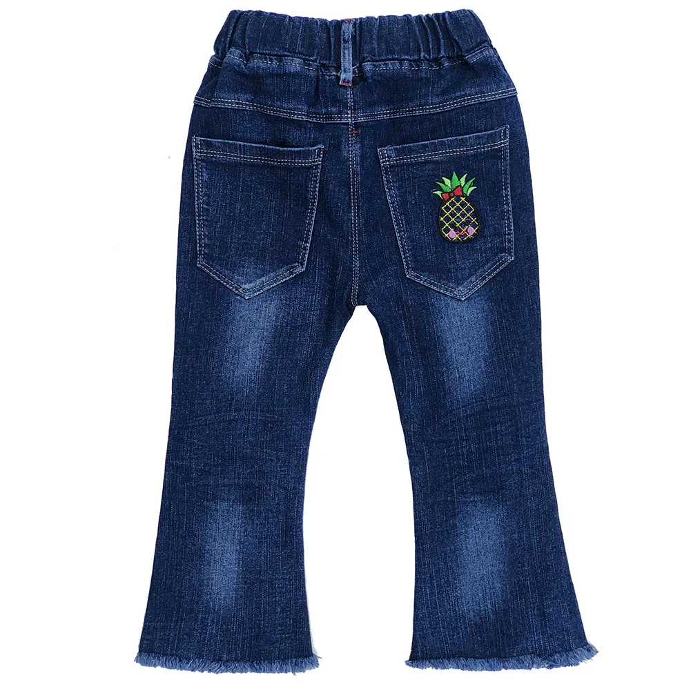 Children Girls Jeans Baby Girls Embroidered Denim Trousers  Kids Girl Cowboy Jeans Teen Clothes Spring Clothing