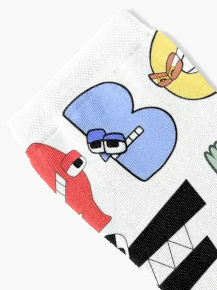 Funny Alphabet Lore ABC for Kids and Boys of all Ages Socks Children's retro Men's Socks Luxury Women's