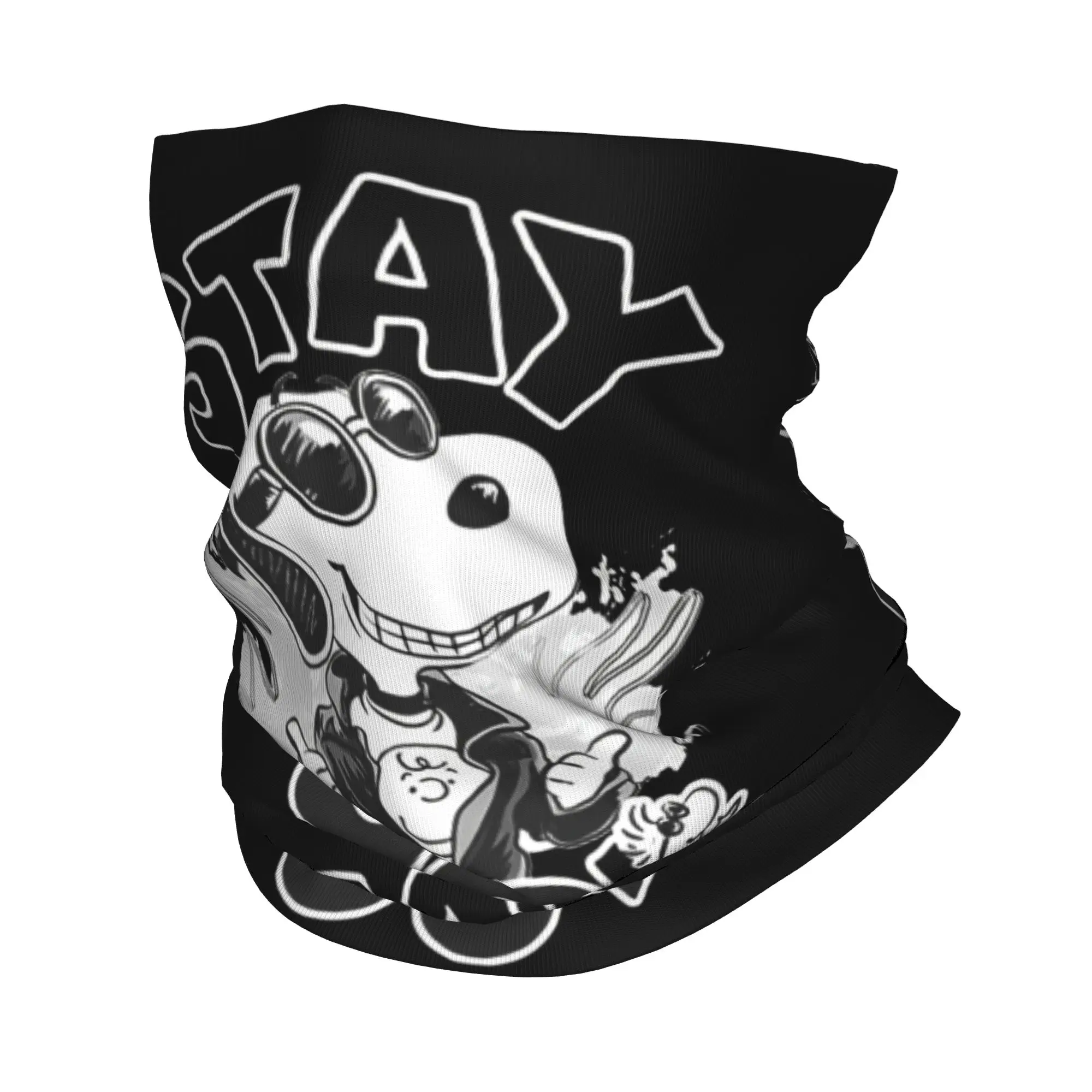 Snoopys Bandana Neck Gaiter Printed  Mask Scarf Warm Face Mask Riding for Men Women Adult Winter