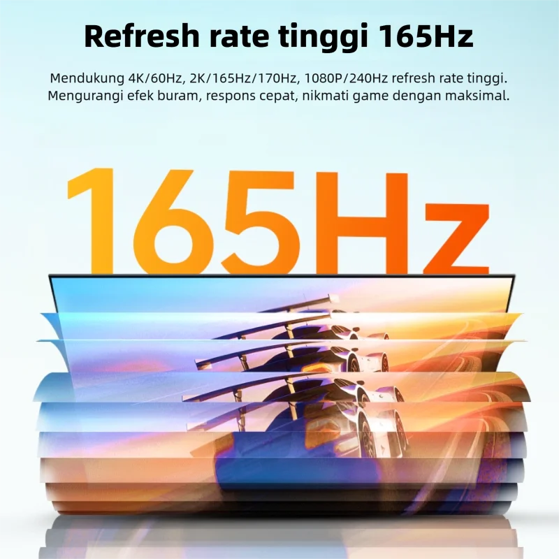 USB-C to DP Cable, 4K@60Hz HDR, 2K@165Hz, VRR ALLM, for Laptop, Phone to Monitor/Projector
