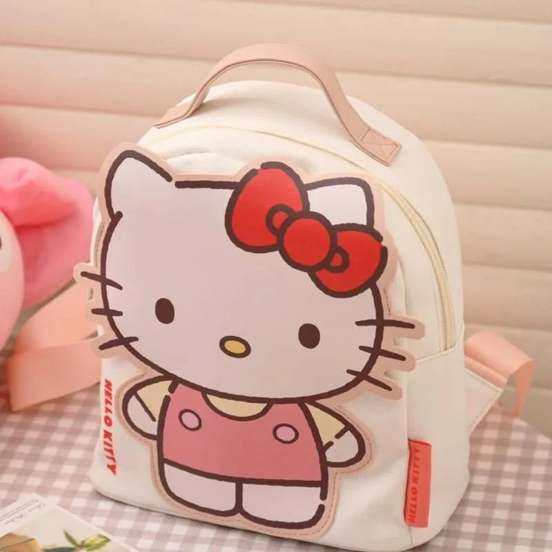 

Мультфильм Sanrio Hello Kitty My Melody Kuromi 3D студенческий рюкзак большой вместимости Kawaii сумка через плечо Праздничный подарок