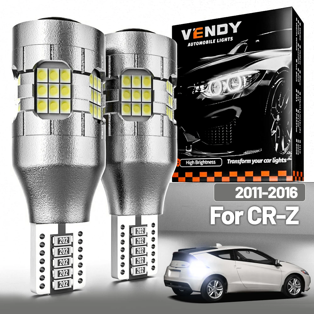 

2 шт. светодиодный фонарь заднего хода для Honda CR-Z CR Z CRZ, резервная лампа 2011 2012 2013 2014 2015 2016, аксессуары Canbus