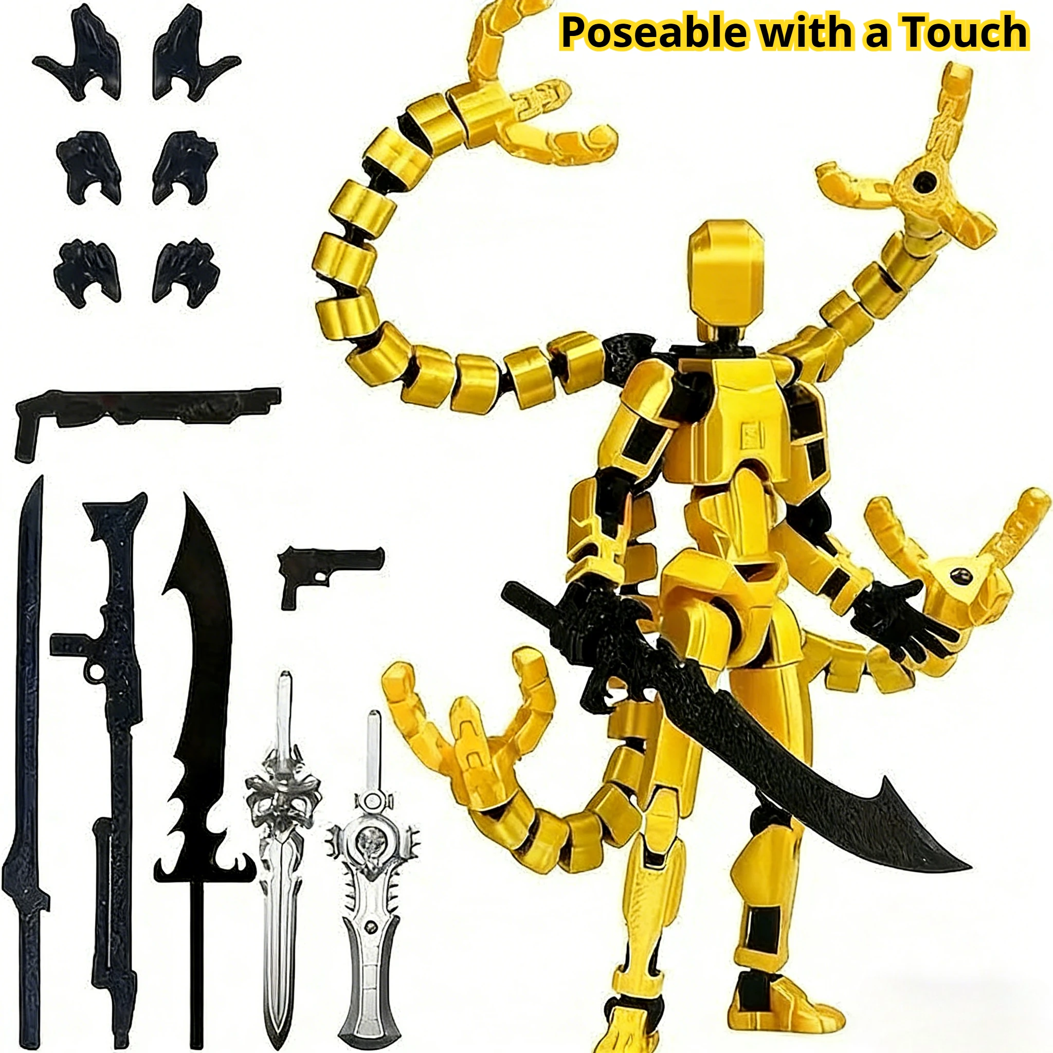 

Фигурка Viral Dummy13 и Star 13, 3D-печатная развивающая игрушка, полностью подвижная, крутая трансформируемая готовая модель