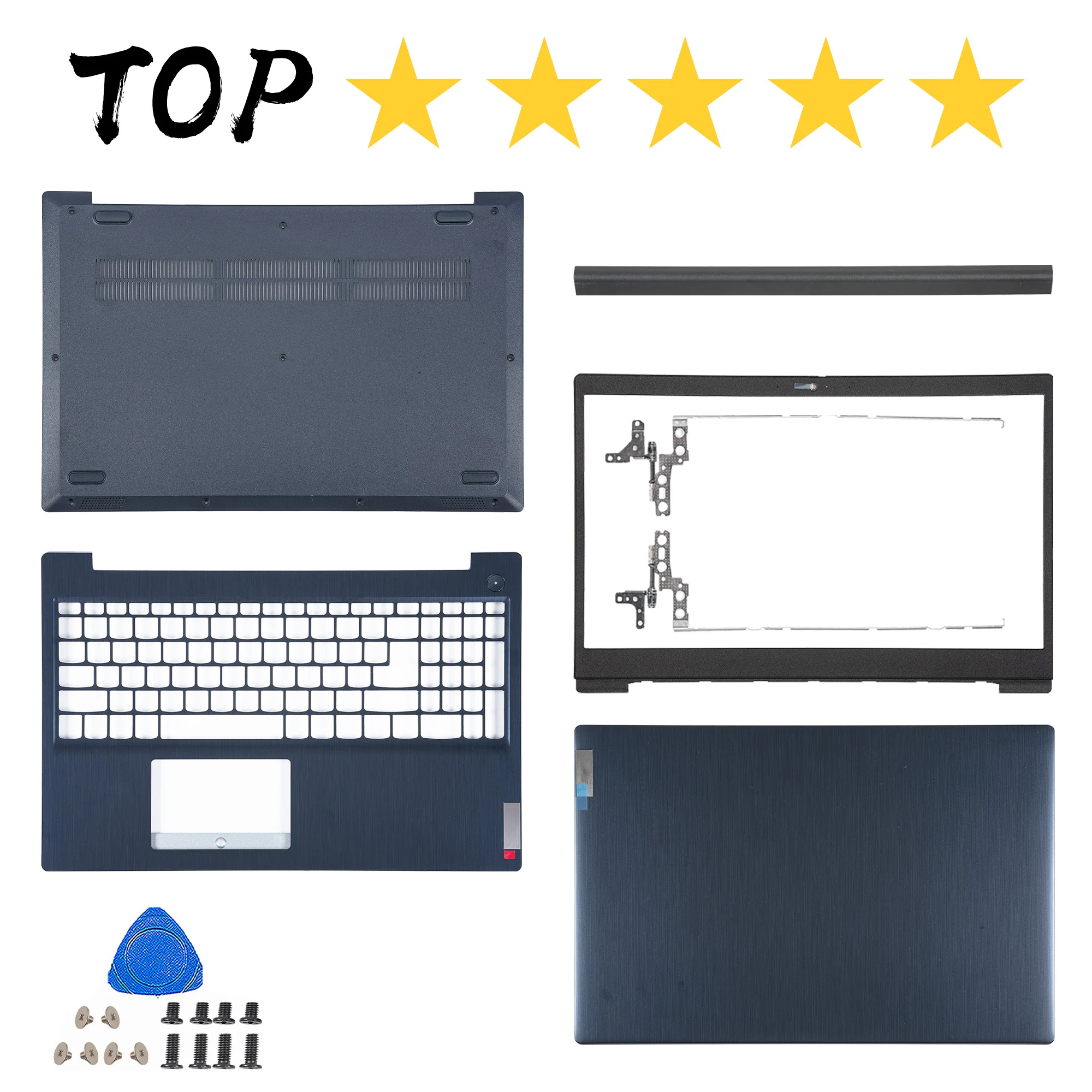 

Laptop Housing Case For Lenovo Ideapad 3 15IIL05 15ARE05 3-15ADA05 15IML05 15ITL05 2020LCDBack Cover Bezel Bottom Hinges Blue