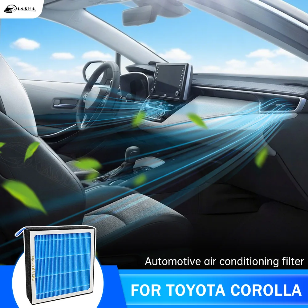 

For Toyota Corolla / iM / Cross / GR Corolla 2009-2023 2024 2025 HEPA Activated Carbon Air Filter Air Conditioner Filter Element
