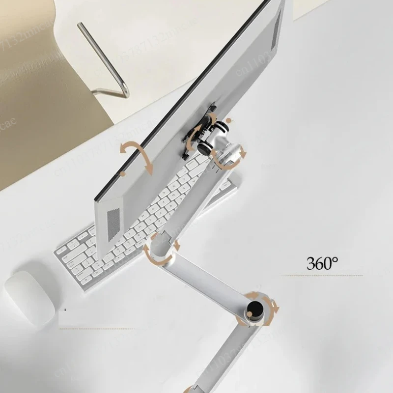 Mechanical Spring 3-6KG Extra Long Arm Clamp Grommet 100x100 75x75 Monitor Holder 17'-32' Monitor Desktop Stand