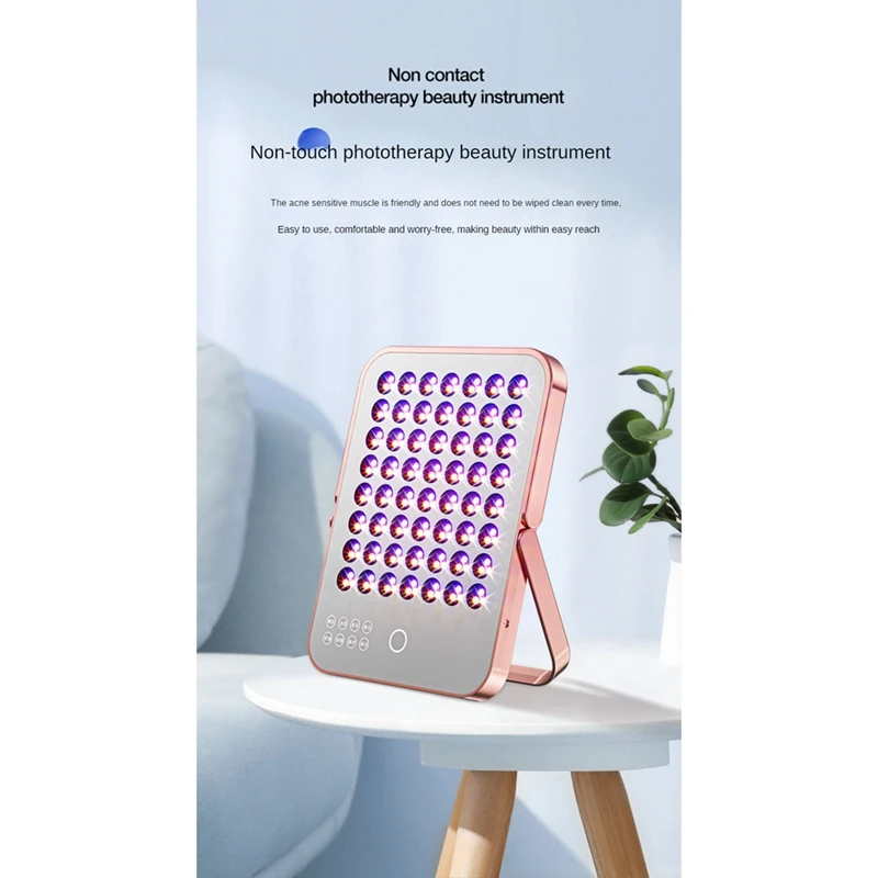 Multi-Function Row Of Lights Beauty Instrument Makeups Mirror Full Body Acne Removing Brightening Spectrometer US Plug