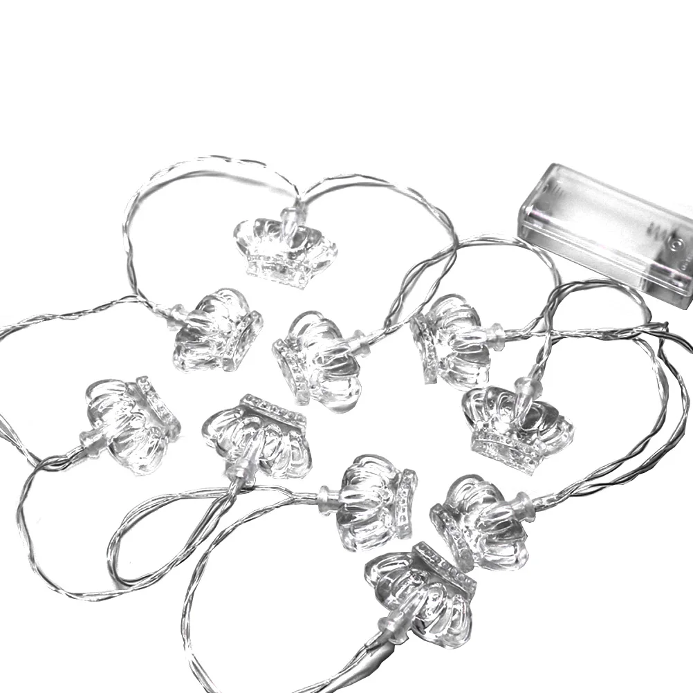 

10 LED Crown String Lights Fairy Light Decoration for Wedding Party Garden Birthday without Batteries