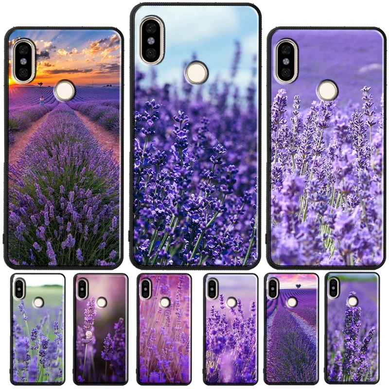 Purple Flowers Lavender For Redmi Note 11 Pro Phone Case For Redmi Note 10 Pro 7 8 9 Pro 10S 9S Redmi 10 9A 9T 9C