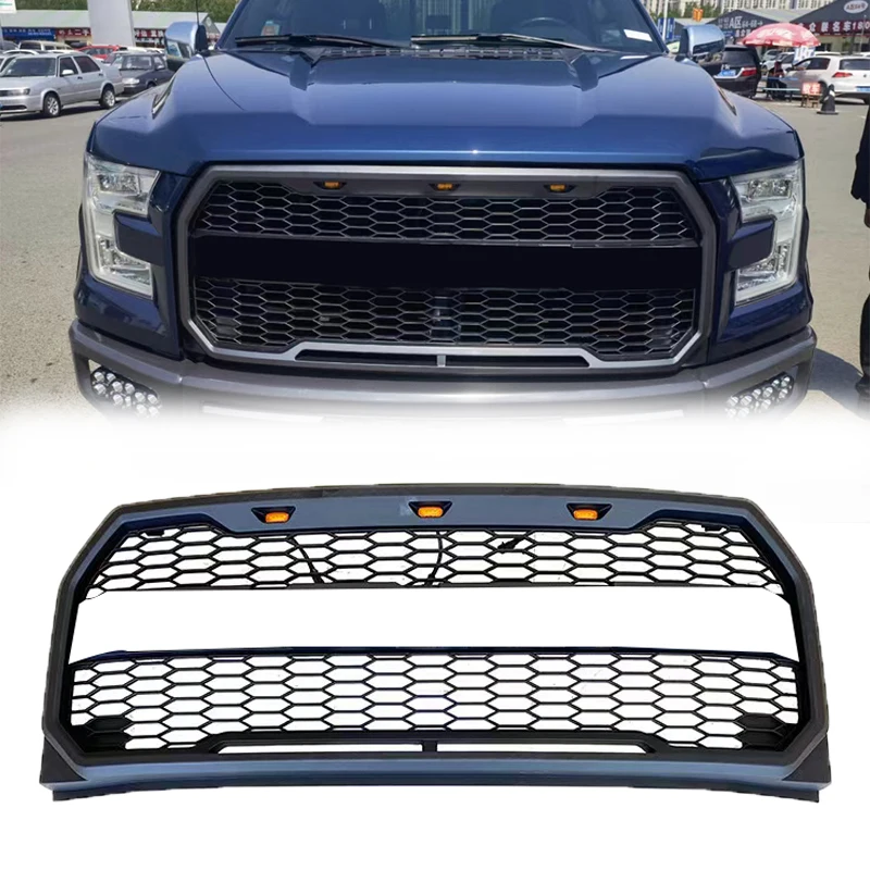 

Spedking 2015 2016 2017 Pickup Raptor Bodykit Accessories Parts Front Raptor Car Grille For FORD F150