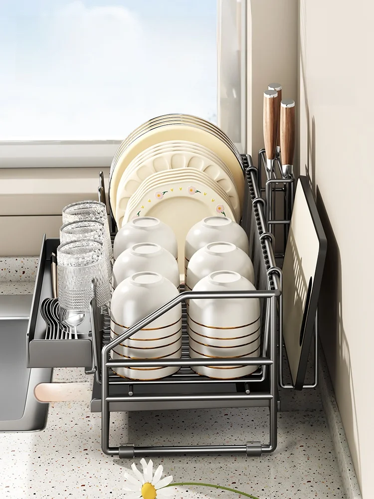 

Узкий кухонный органайзер для хранения: подставка для посуды, держатель для разделочных досок, прямоугольный, из углеродистой стали, для установки на столешницу