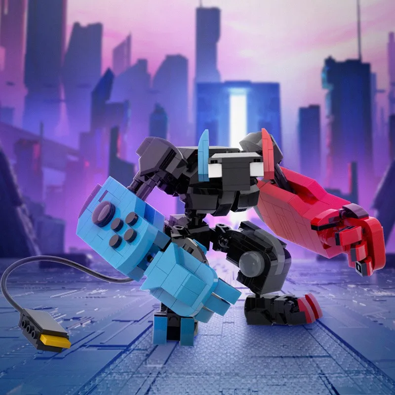 

Game Console Mech MOC Building Blocks, Transformable Handheld Controller with Movable Joints, DIY Robot Kit for Gamers