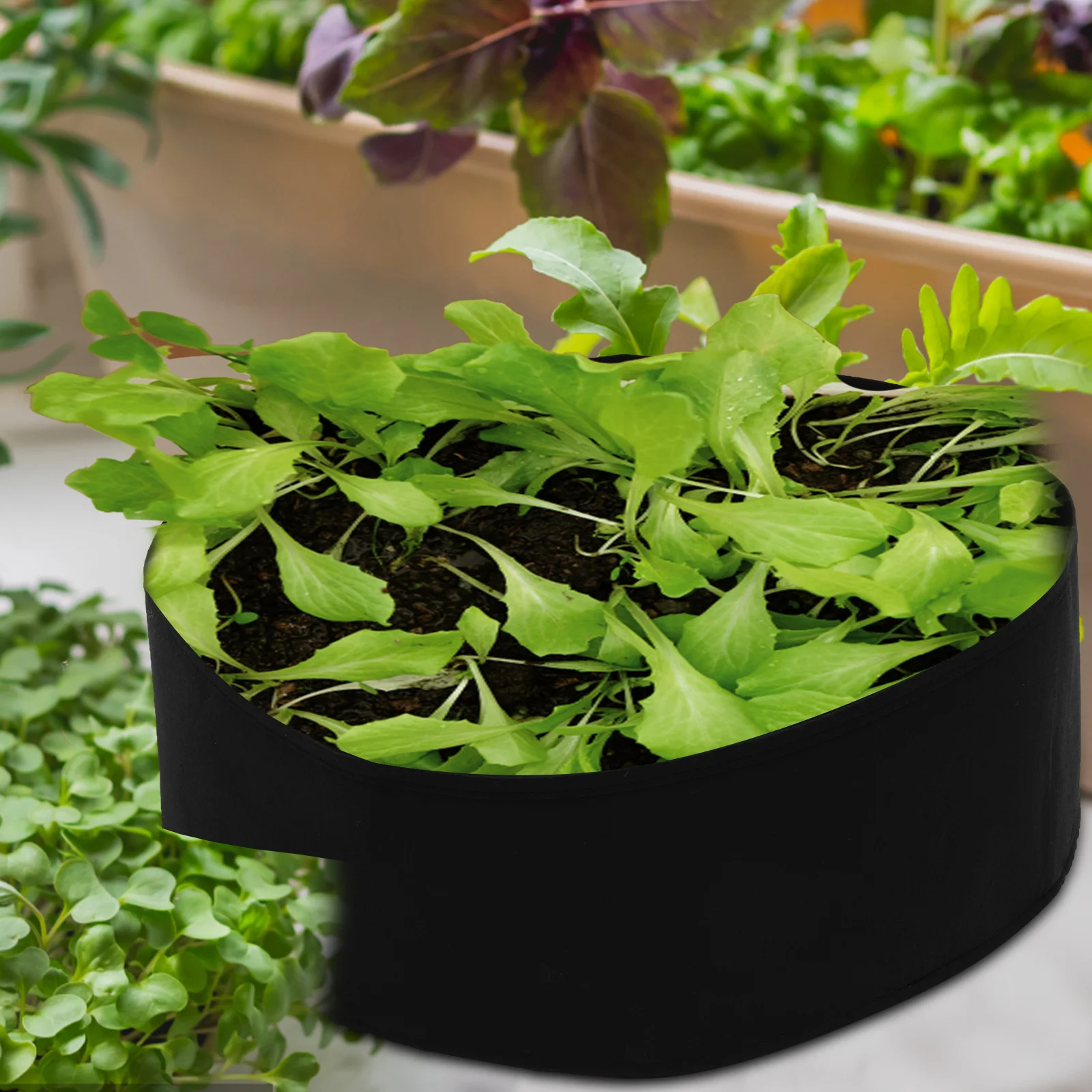 

2pcs 60X20Cm Planting Bags Thickened Fabric Planters Reusable Moveable Growing Pouch For Indoor Outdoor Garden Tool