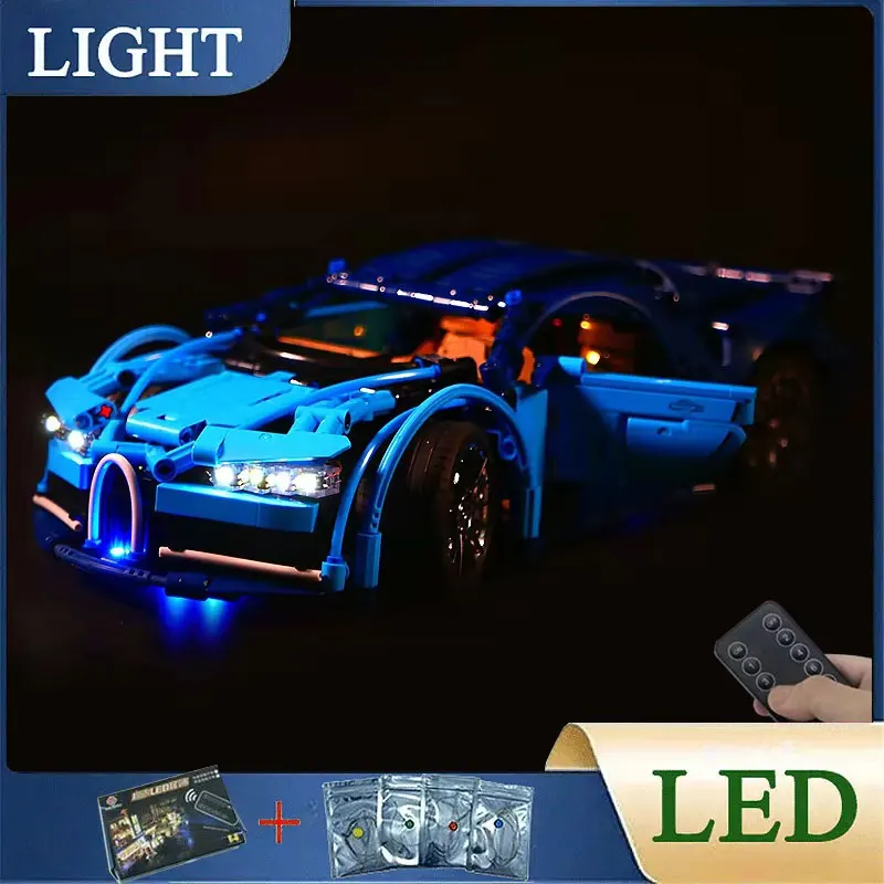 スポーツカー用LEDライトキット,ビルディングブロックセット,LEDライトのみ,ブロックなしモデル,RC-DIY,8604