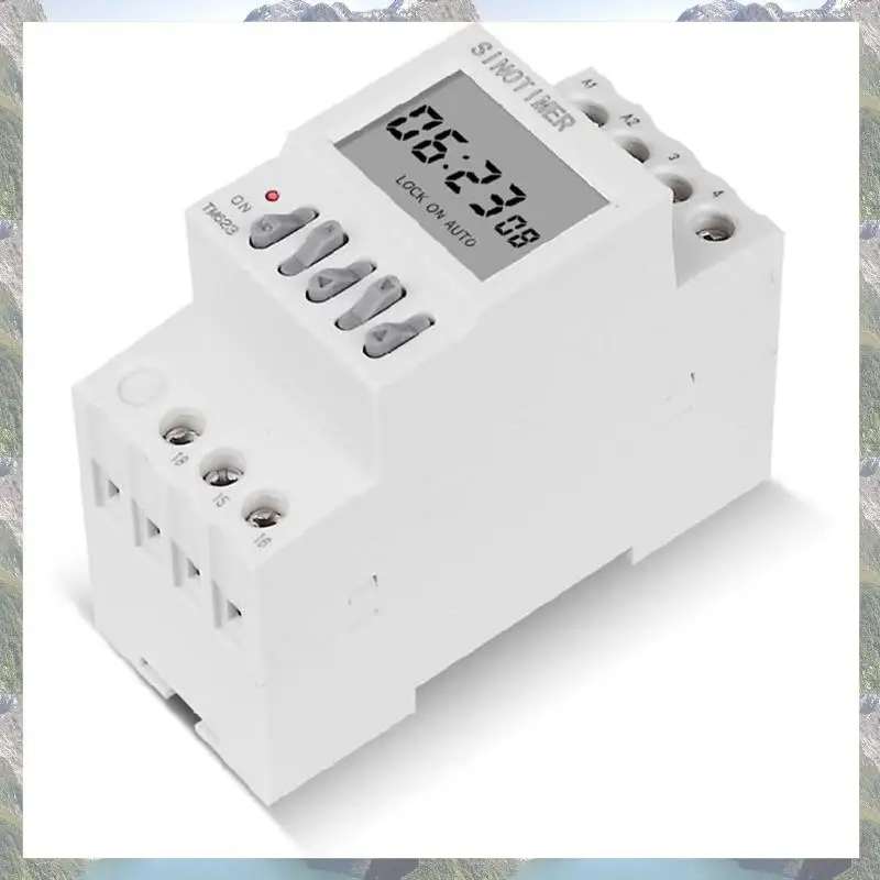 2025 الاتجاه 1 قطعة مفتاح التحكم في وقت الطاقة العد التنازلي مفتاح ذكي الموقت هلام السيليكا 16 On 16 قبالة السكك الحديدية تركيب 220 فولت #2