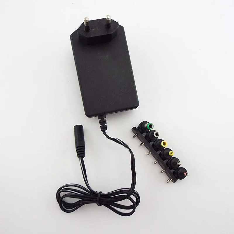 Adattatore AC DC 3V 4.5V 5V 6V 7.5V 9V 12V Convertitore di alimentazione caricabatterie regolabile per striscia luminosa a LED CCTV Camera di ricarica G3