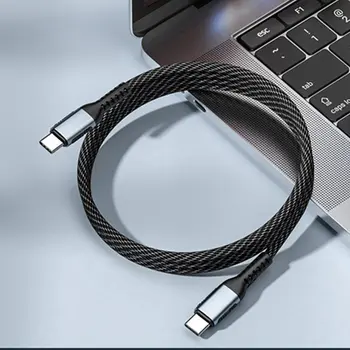 כבל טעינה מהיר במיוחד מסוג USB C PD240W 100W סוג C לאייפון 15 שיאומי MacBook Pro עם שבב E-Marker 10 best sales מטען c - №10
